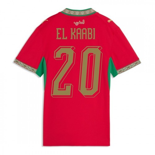 Dámy Fotbalový dres Maroko Ayoub El Kaabi #20 MS 2026 Domácí Krátký Rukáv